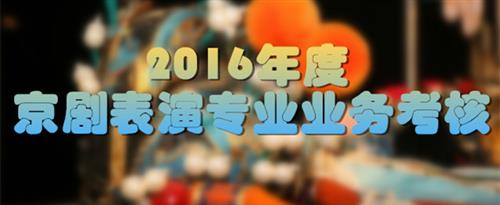 啊嗯大鸡吧用力插视频国家京剧院2016年度京剧表演专业业务考...